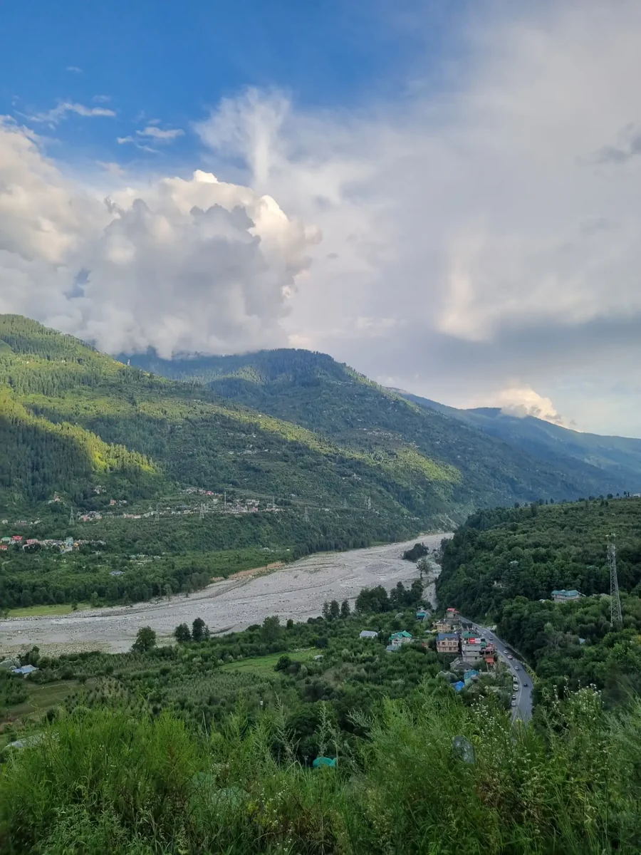 The Kullu valley and the Beas in August