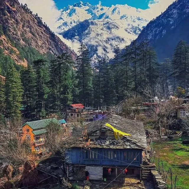 A mountain village in the forest