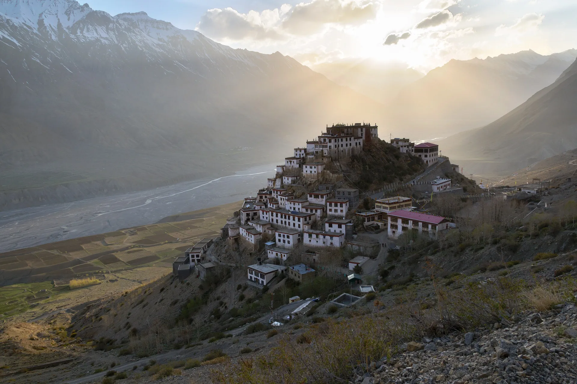 Key Monastery above the Spiti River