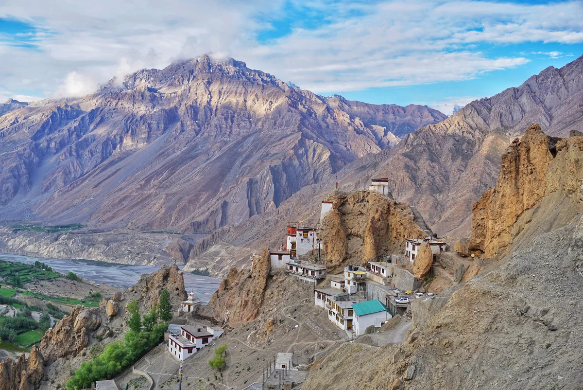 Dhankar Monastery on its cliff-edge spur