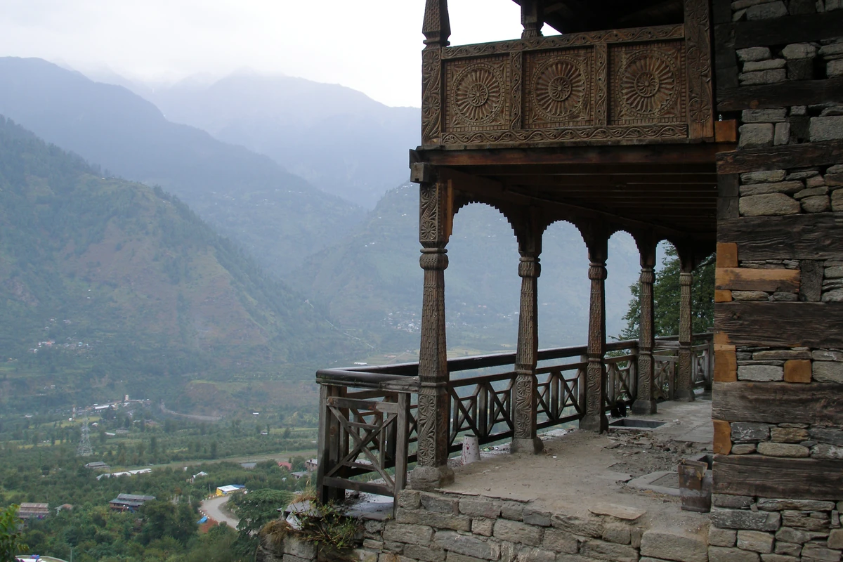 The Kullu valley from Naggar Castle's balcony