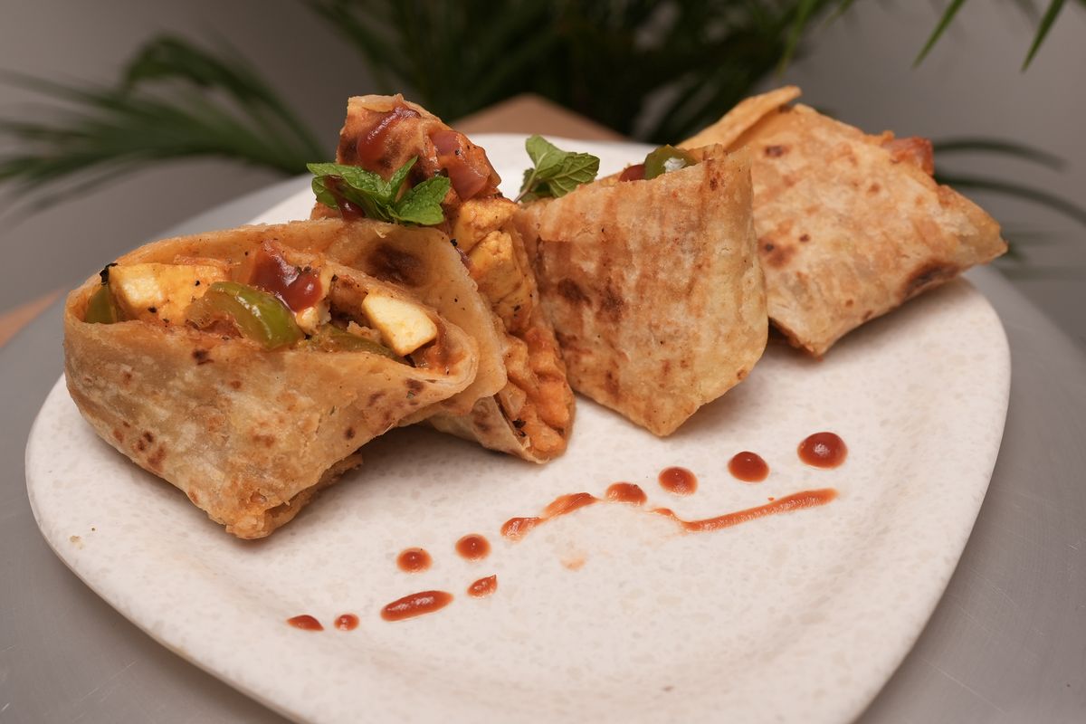 French tacos, plated