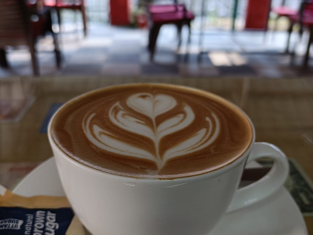 Cappuccino by the window