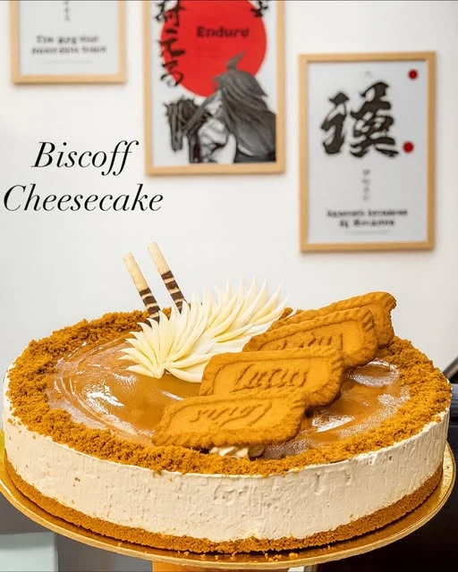 A Lotus Biscoff cheesecake