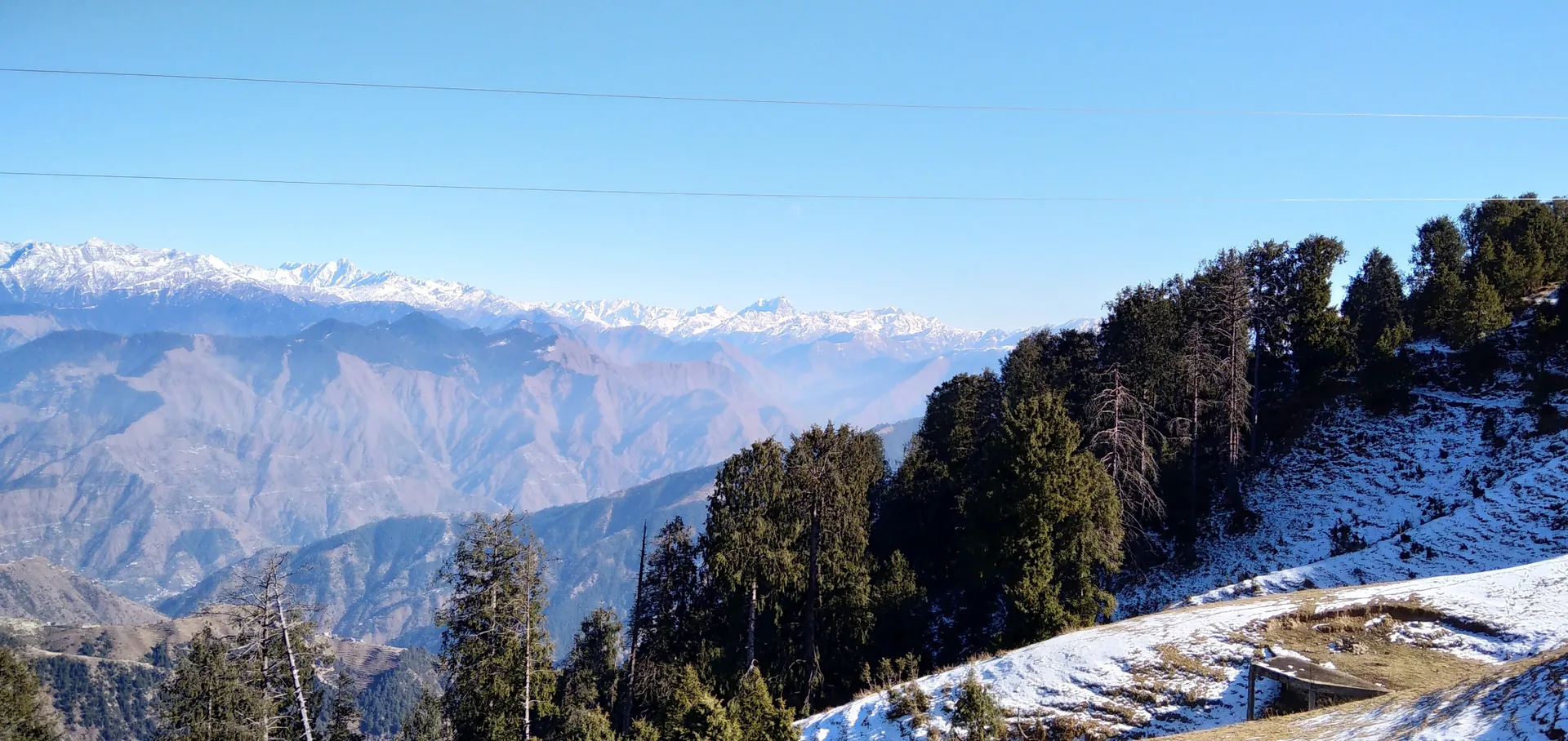 The view from Dainkund Peak near Dalhousie