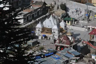 Gangotri Temple — the shrine of the goddess Ganga on the Bhagirathi