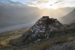 Key Monastery on its hilltop above the Spiti River