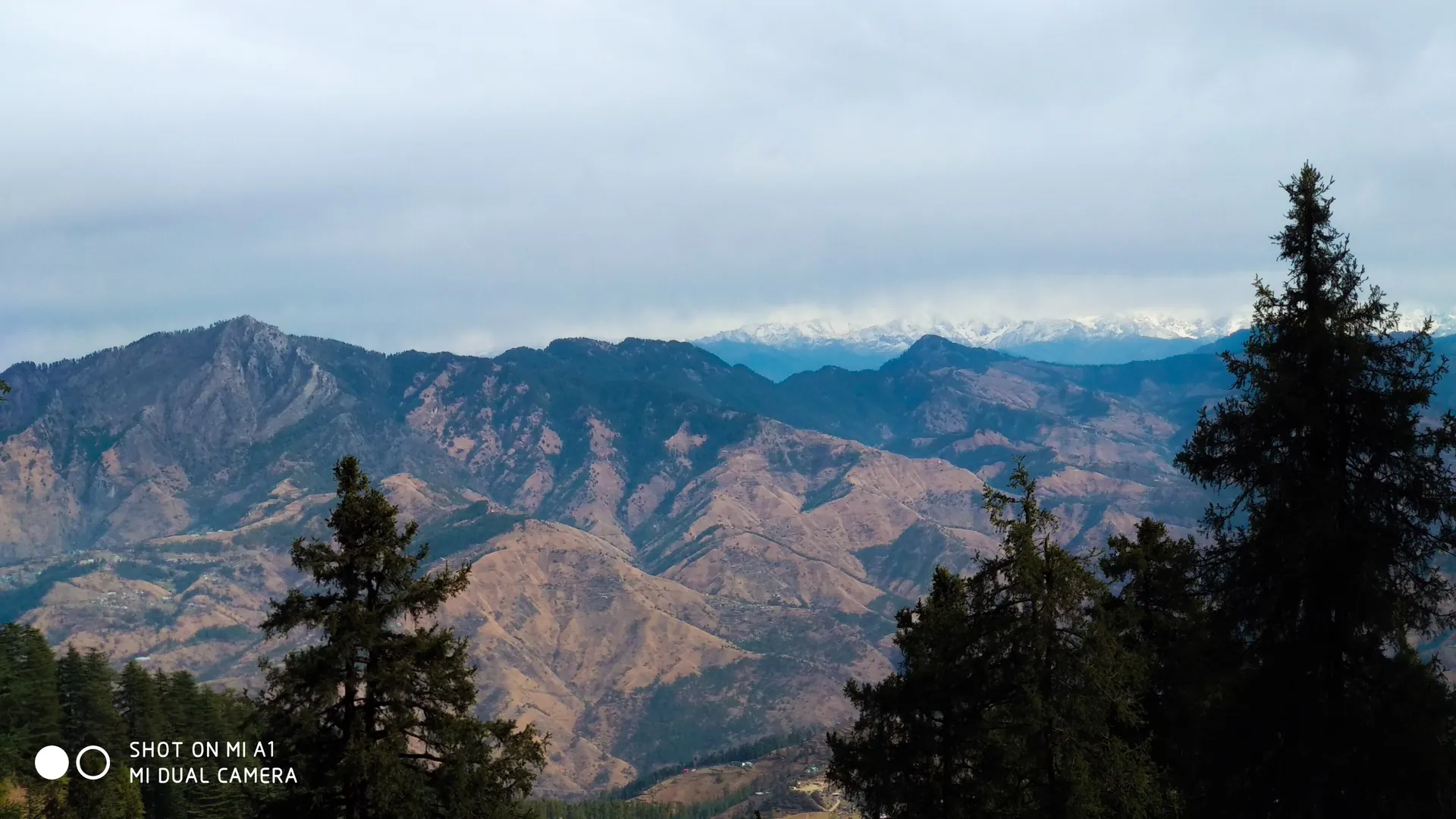 The Himalaya view from Kufri