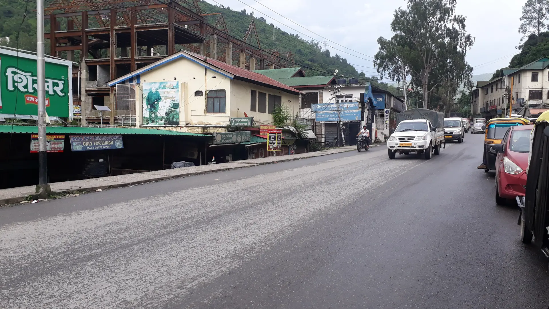 Mandi town on the Beas river