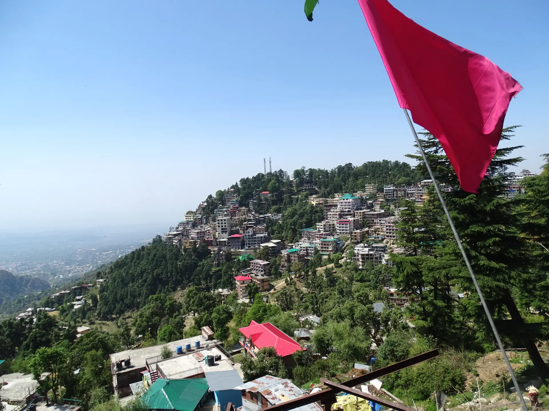 McLeod Ganj town seen from above