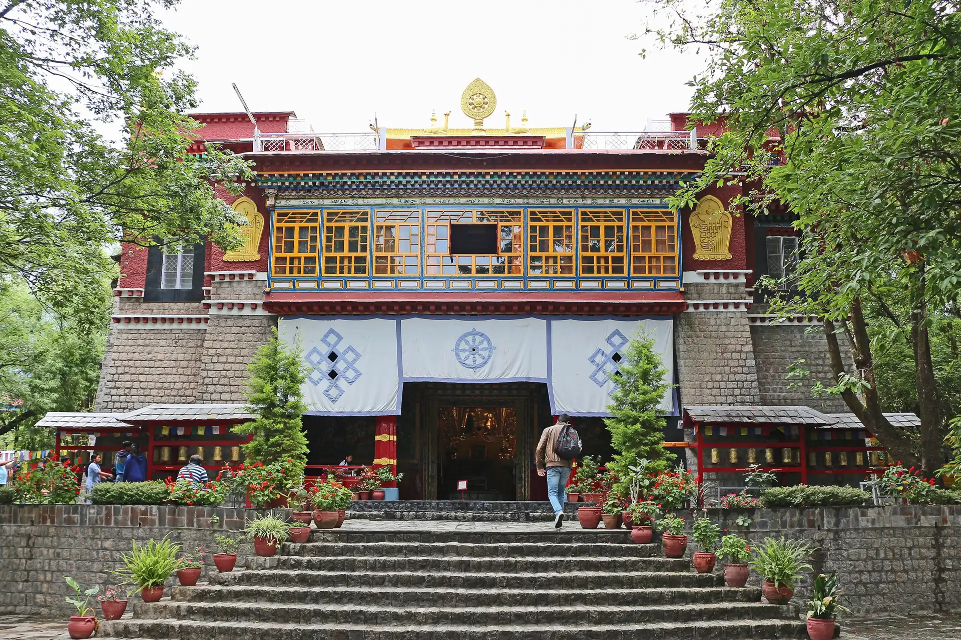 Deden Tsuglakhang temple hall at Norbulingka Institute
