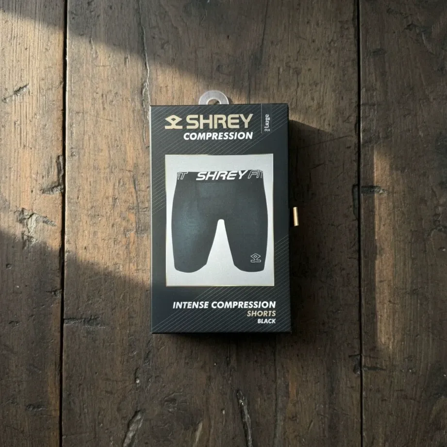 Shrey Intense Compression Shorts with Abdo Guard Pouch - Black