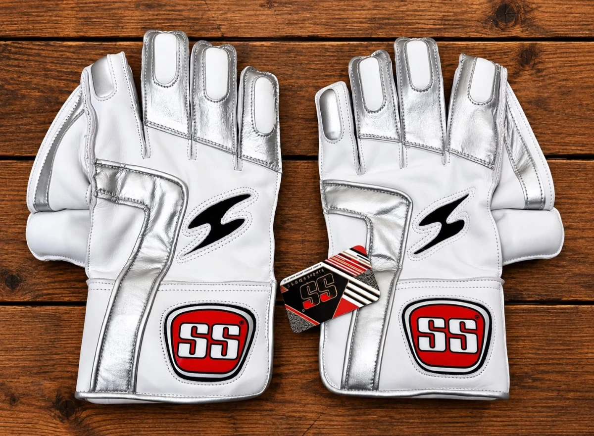 SS Players WK Cricket Gloves – White