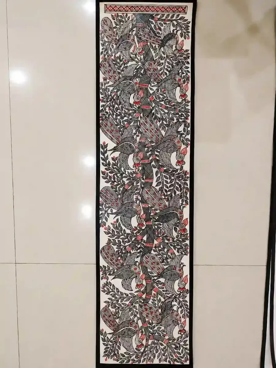 Bihar Handcrafted Madhubani Tree of Life Wall Art