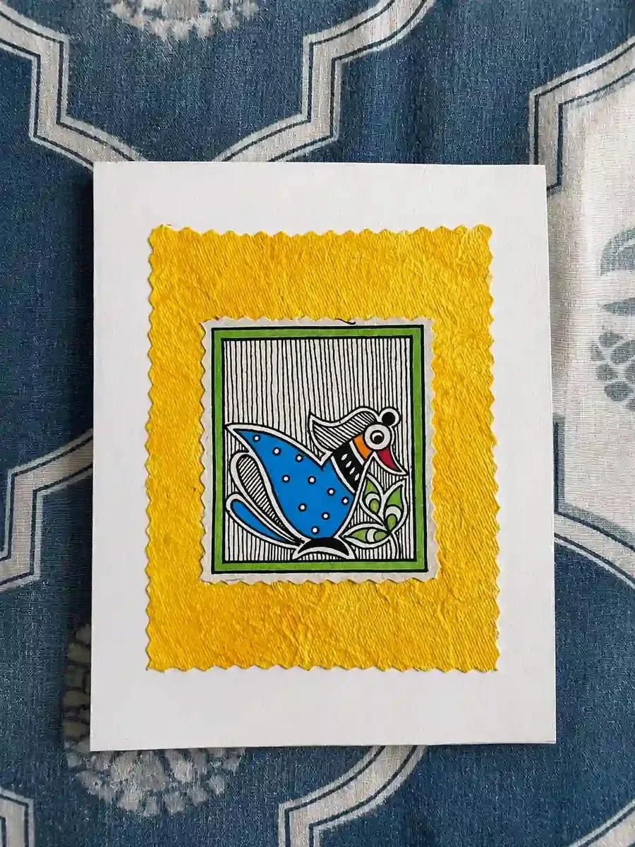 Bihar Handmade Madhubani Bird Art