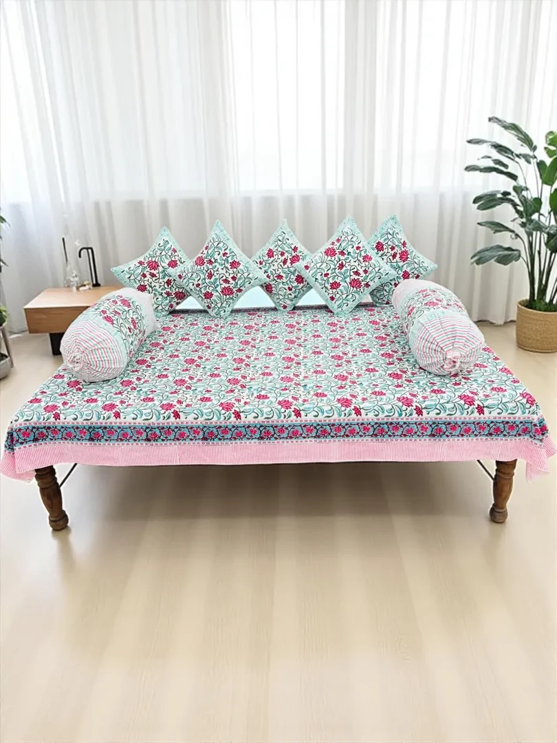 Floral Rajasthani Diwan Set