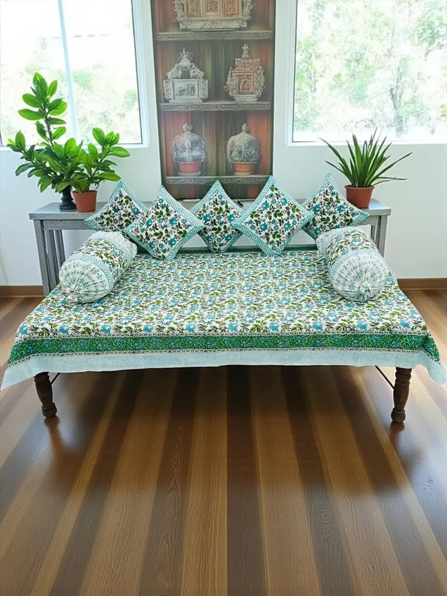 Floral Rajasthani Diwan Set