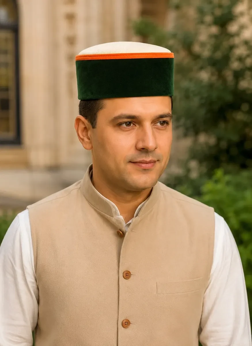 Himachali Handwoven Traditional Cap (Pahadi Topi)