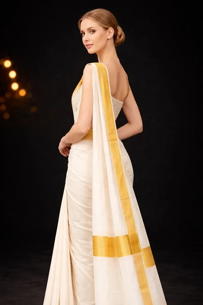 Kerala Kasavu Saree
