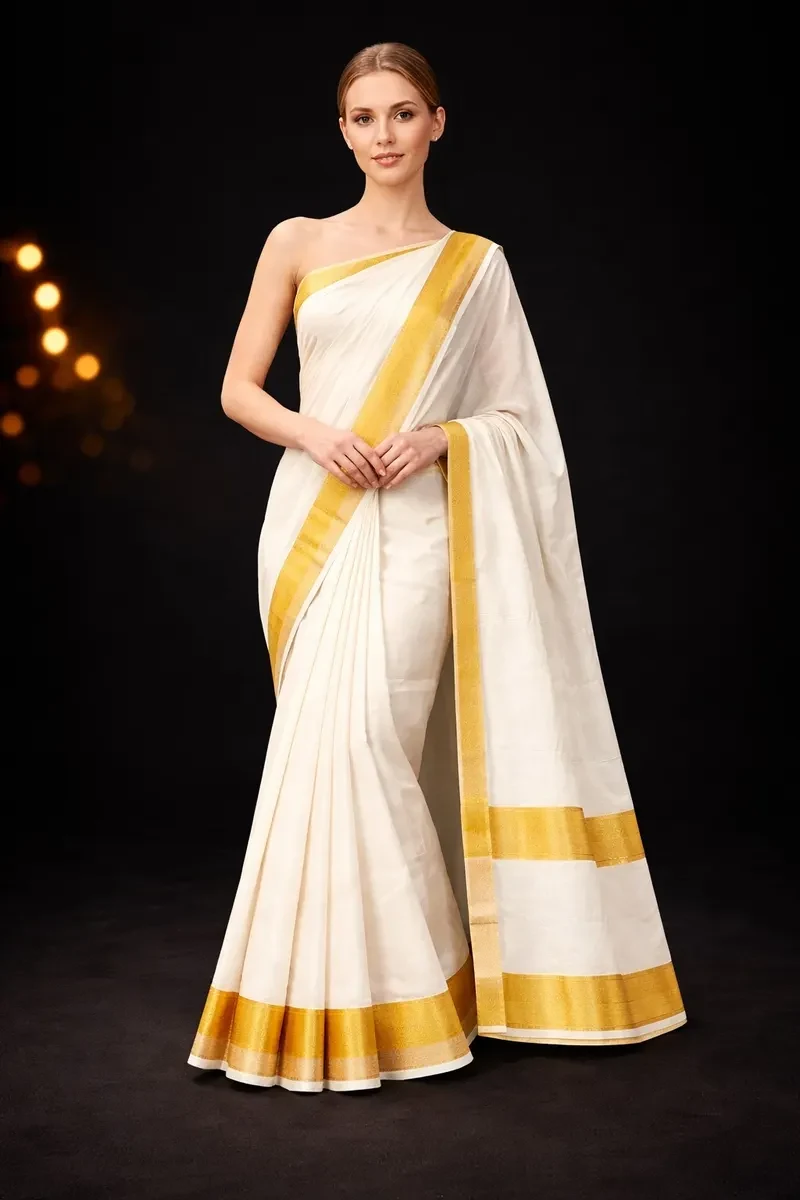 Kerala Kasavu Saree