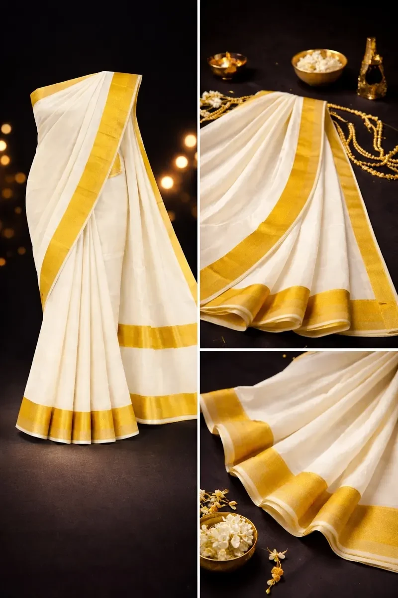 Kerala Kasavu Saree