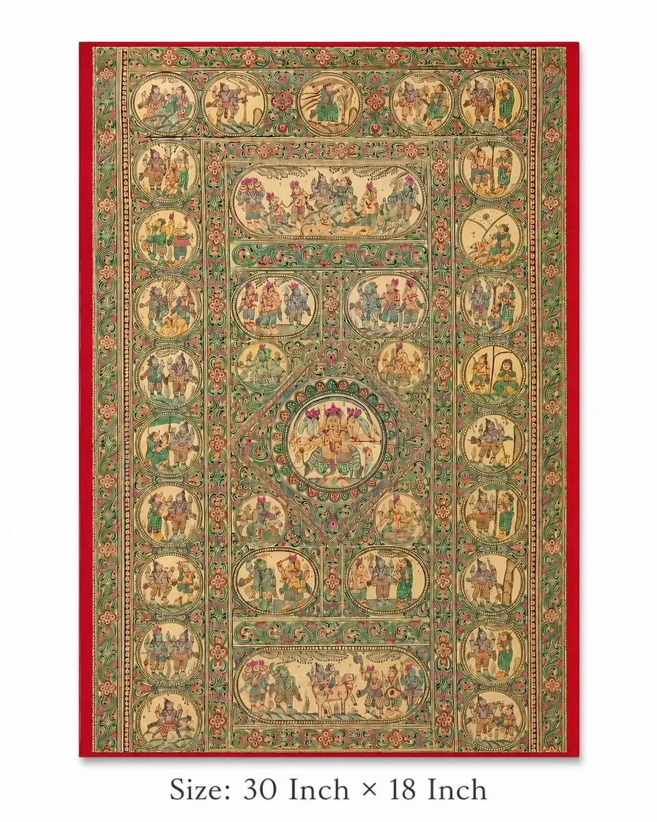 Ganesha Pattachitra Painting