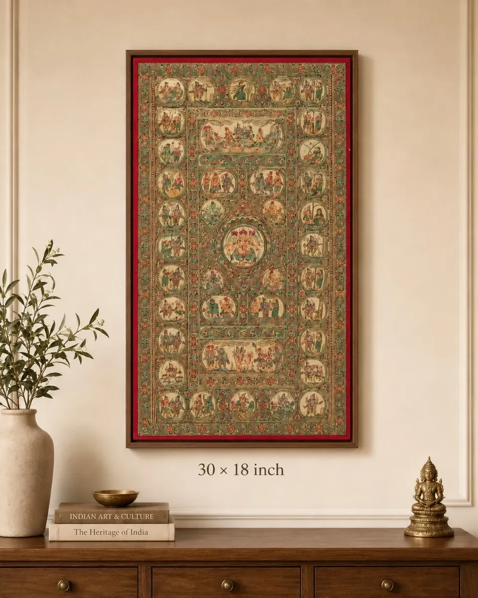 Ganesha Pattachitra Painting