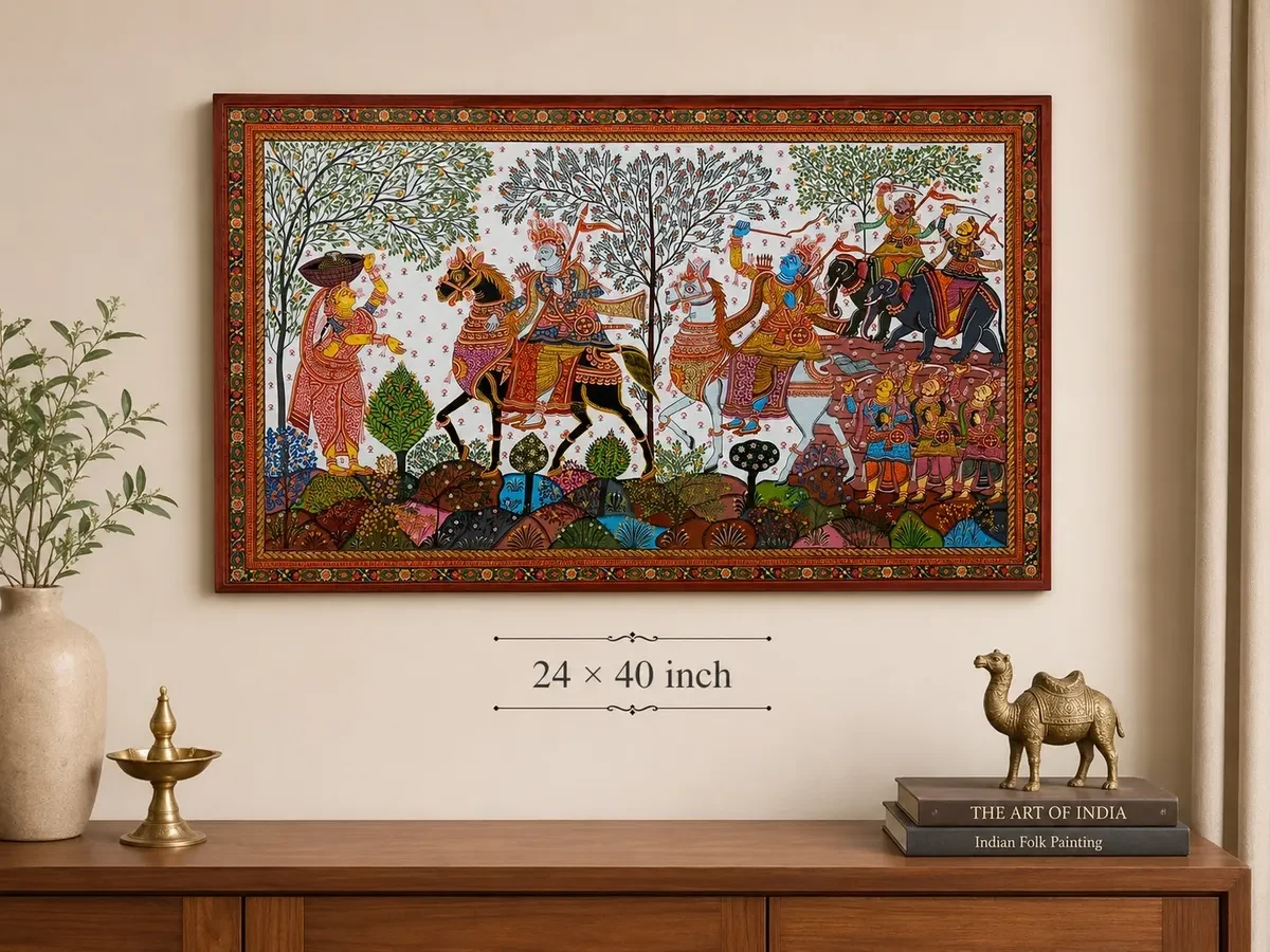 Kanchi Kaberi Pattachitra Painting