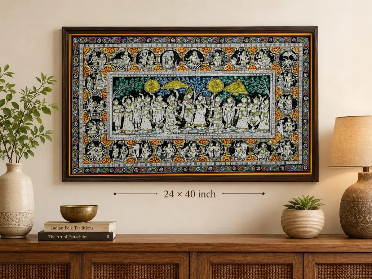 Rasleela Pattachitra Painting