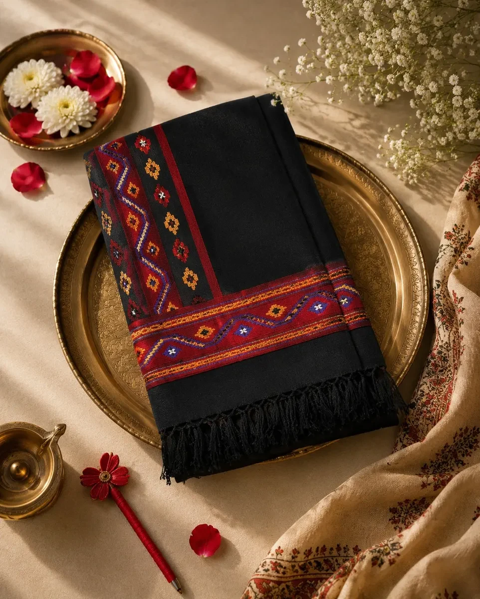 Traditional Himachali Handwoven Saree